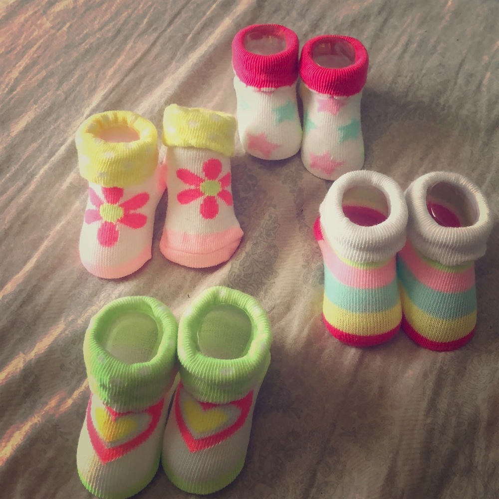 Baby Socks Newborn-4 Months Separate Or Together